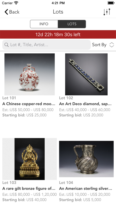 Oakridge Auctions Screenshot