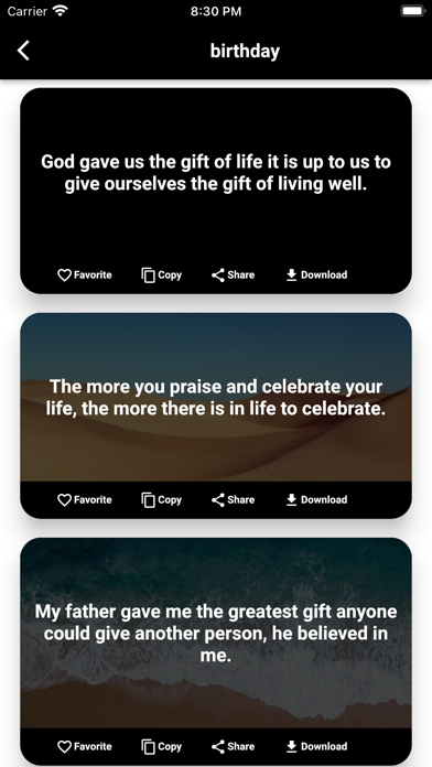 Daily New Quotes Screenshot