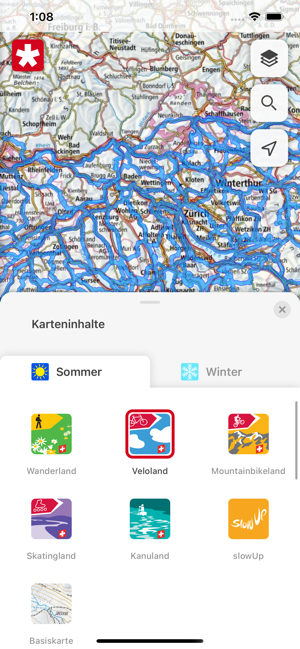 ‎SchweizMobil Screenshot