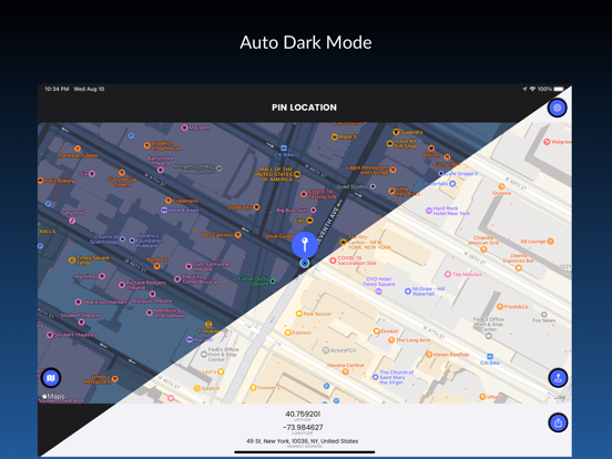 myLocation - GPS Coordinates iPad screenshot 5 - Navigation app
