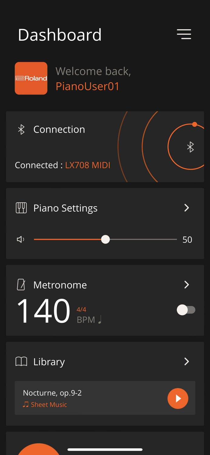 Roland Piano App