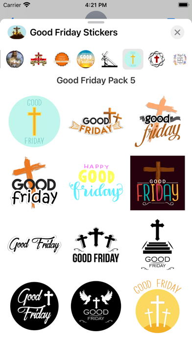 Screenshot #3 pour Animated Good Friday Stickers