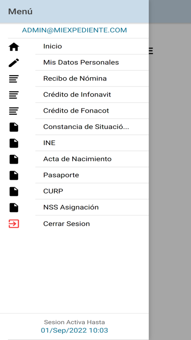 Mi Expediente Digital Screenshot
