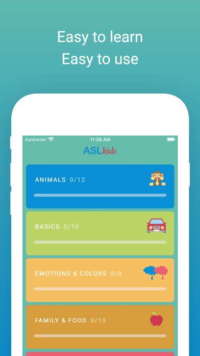 ASL Kids - Sign Language Screenshot