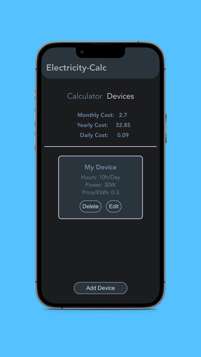 Screenshot #2 pour Pro ElectricityCost Calculator