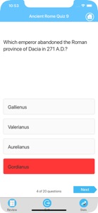 Ancient Rome Quizzes screenshot #4 for iPhone