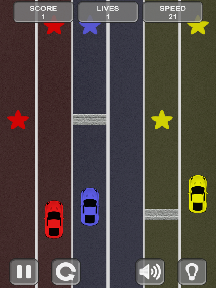 Simple car racing. Together