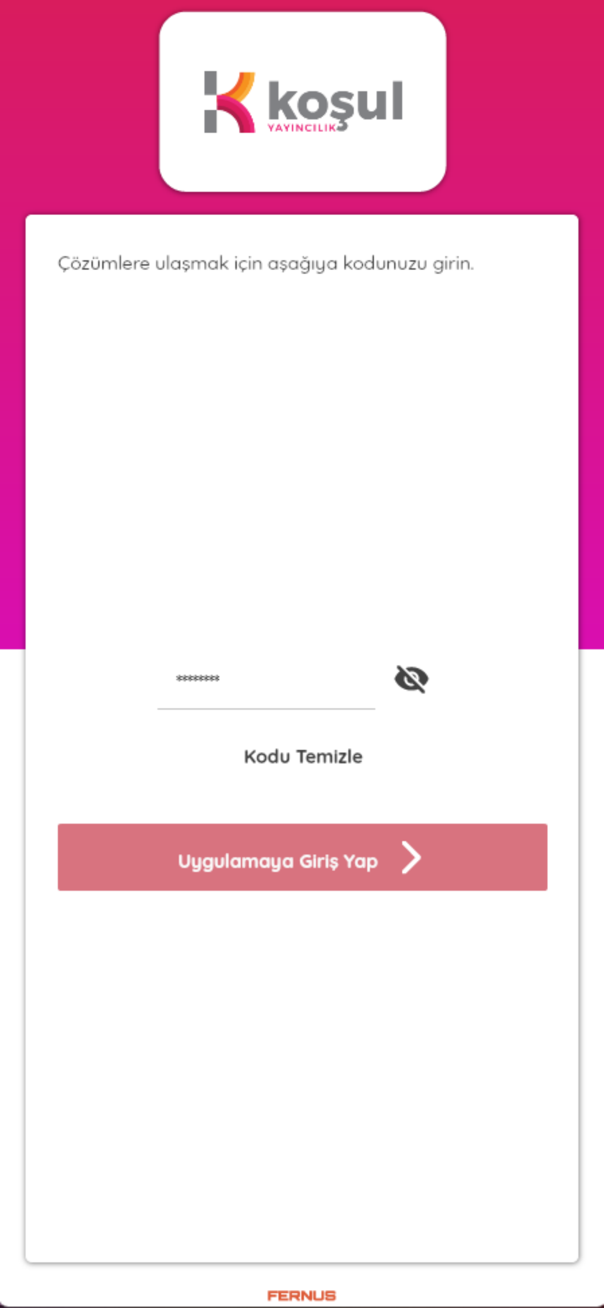 Koşul Video Çözüm