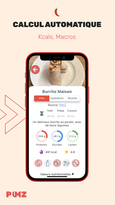 Pimz - Nutrition & Santé Screenshot