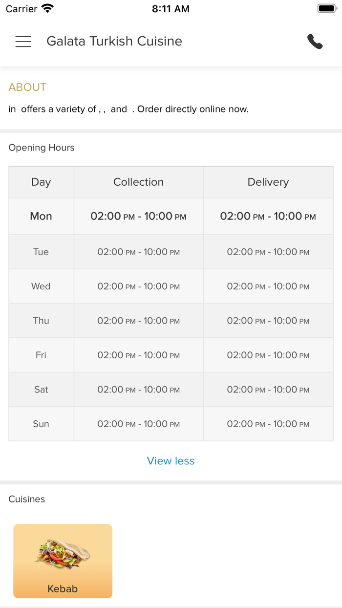 Galata Turkish Cuisine