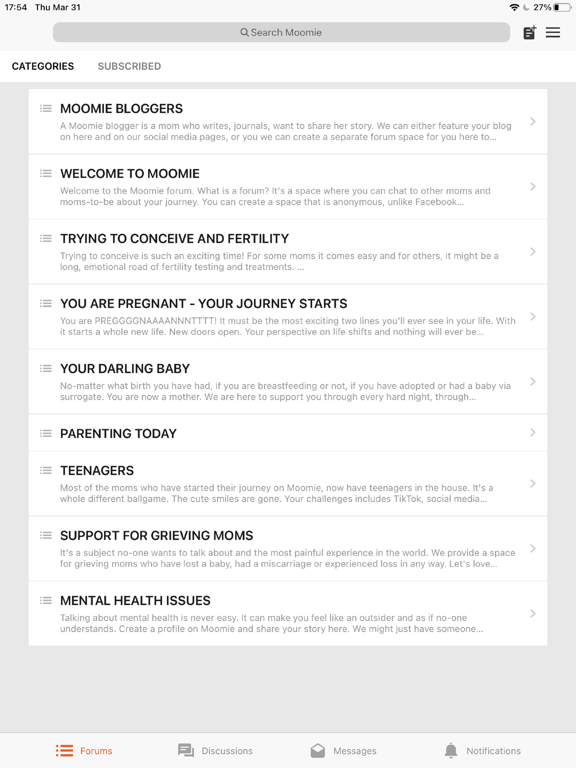 Screenshot #4 pour Parenting Forum Moomie