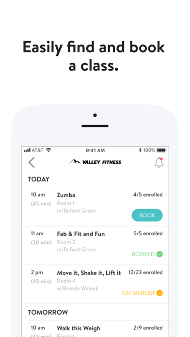 Valley Fitness Screenshot