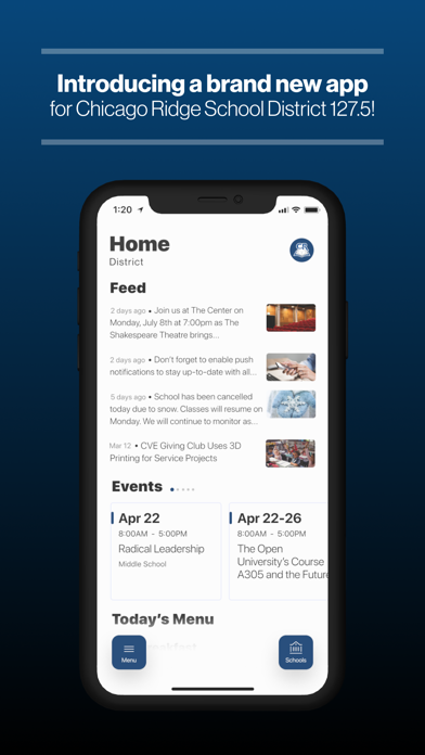 Chicago Ridge School District Screenshot