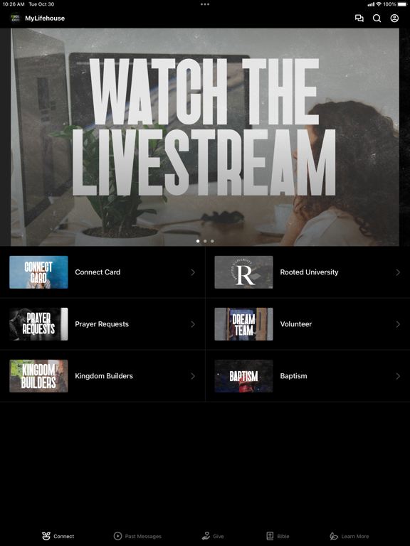 MyLifehouse iPad screenshot 1 - Education app
