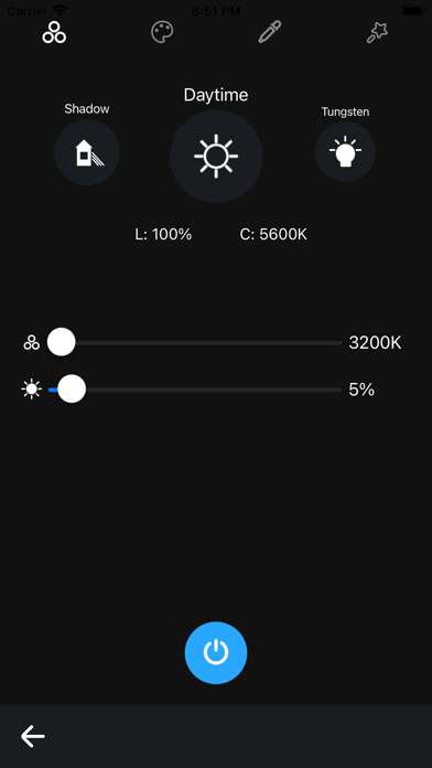 Instarter Spectar LED Screenshot