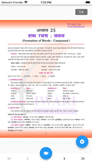 Class 7 Hindi Grammar Vyakaran Screenshot