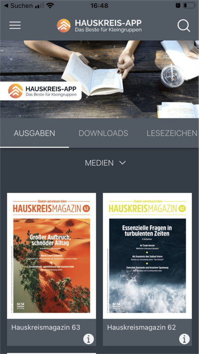 Die Hauskreis-App Screenshot