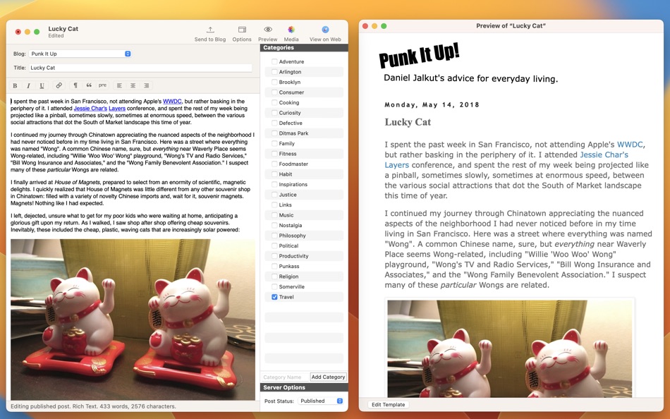 #1. MarsEdit 5 - Blog Editor (macOS) 게시자: Red Sweater Software