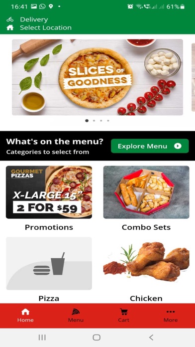 Sarpino's Pizza Singapore Screenshot