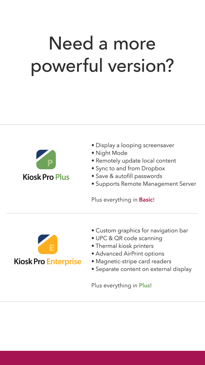 Kiosk Pro Basic