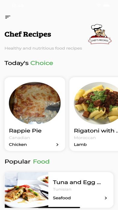 Cheff Recipes Screenshot