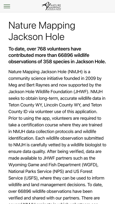 Nature Mapping Jackson Hole Screenshot
