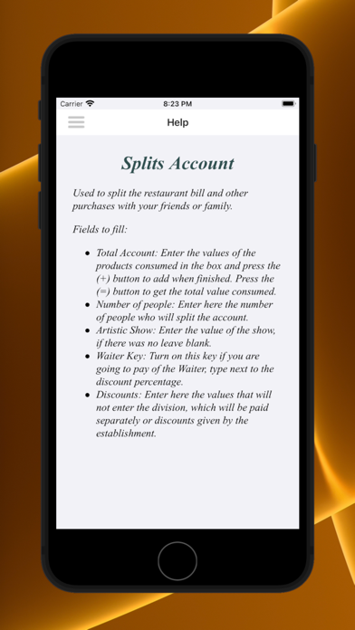 Share account Screenshot