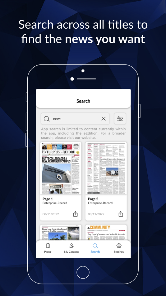 #4. Chico Enterprise eEdition (iOS) 由: MediaNews Group