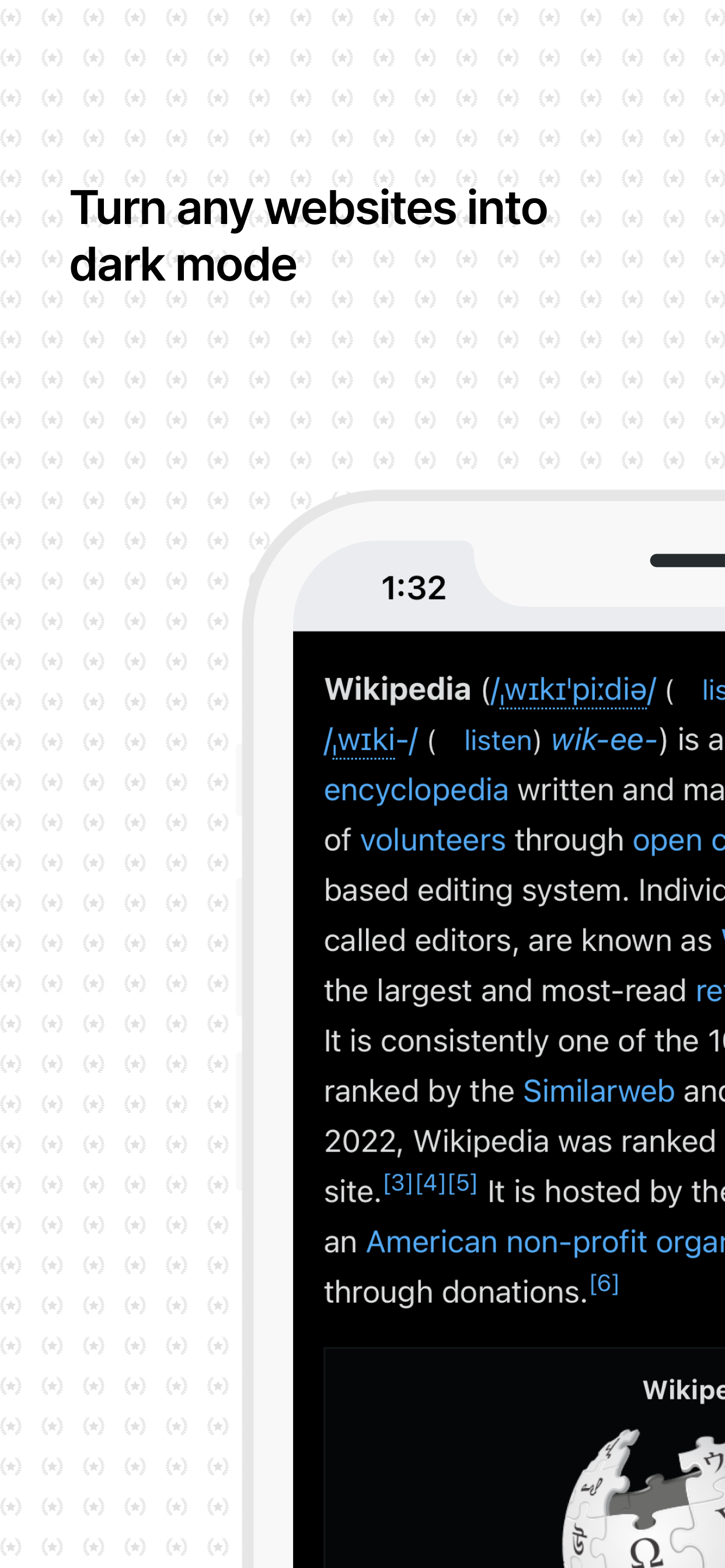 Blacked dark reader for safari