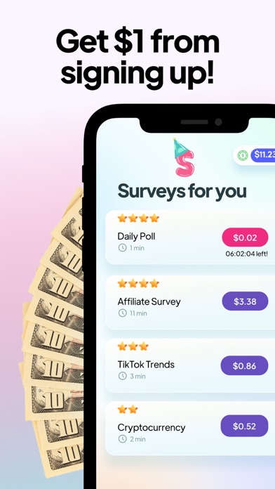 SurveyParty - Earn Cash Fast Screenshot