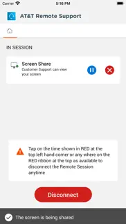 at&t remote support iphone screenshot 1