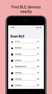 ble device scan iphone screenshot 1