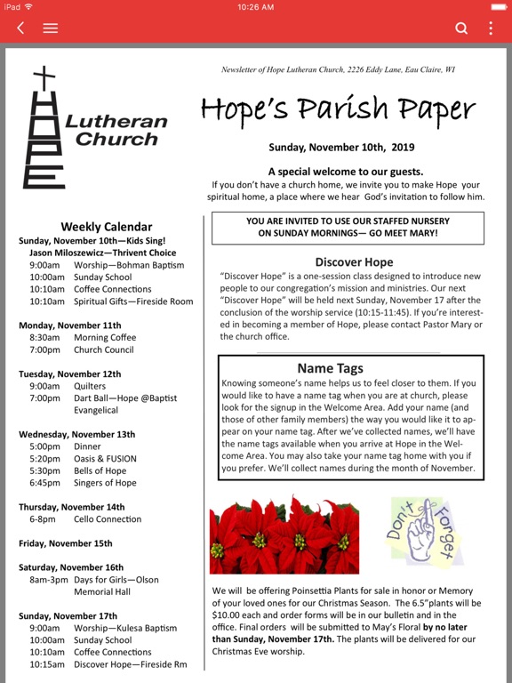 Screenshot #5 pour Hope Lutheran Church