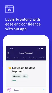 learn frontend web development iphone screenshot 1