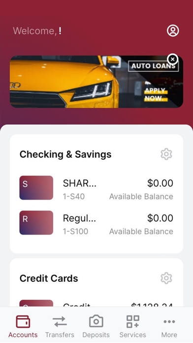 edU Federal Credit Union Screenshot