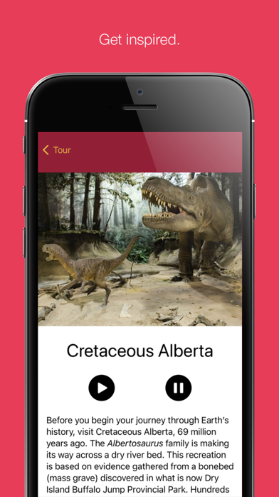 Royal Tyrrell Museum Tour App Screenshot