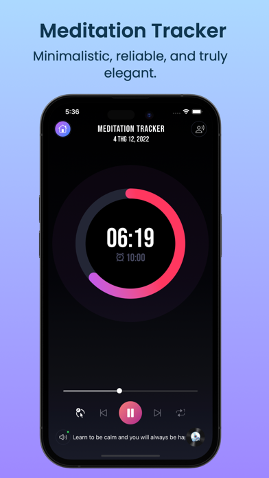 mTracker: Meditation Tracker Screenshot