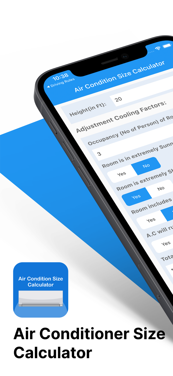 Air Condition Size Calculator