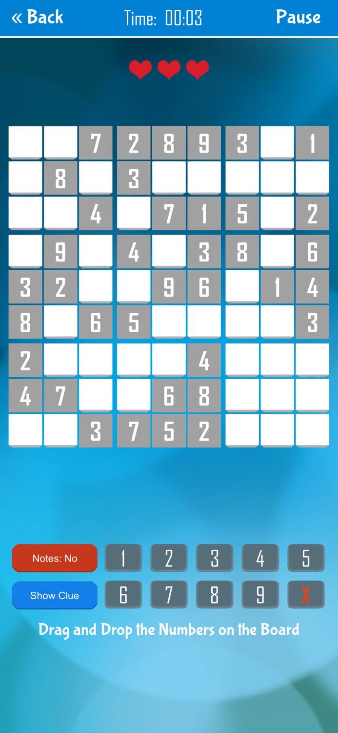 Drag and Drop Sudoku