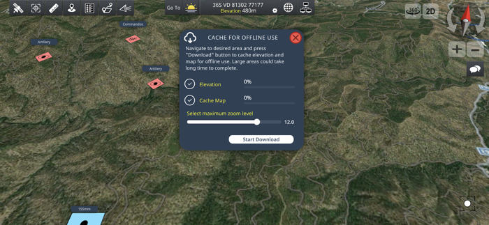 Achilleus 3D Tactical Map