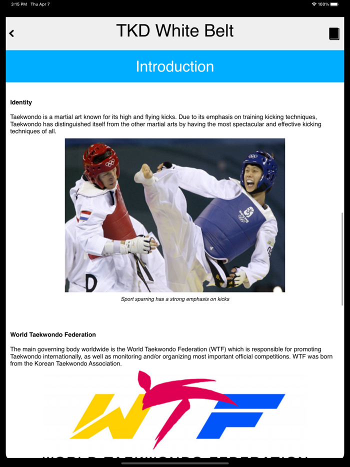 The Taekwondo White Belt