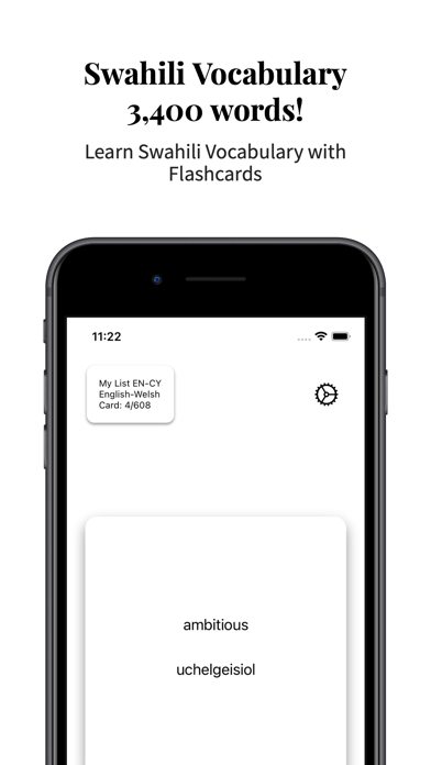 Swahili Vocabulary Screenshot