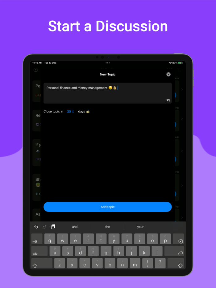 Live Questions - Ask Anything