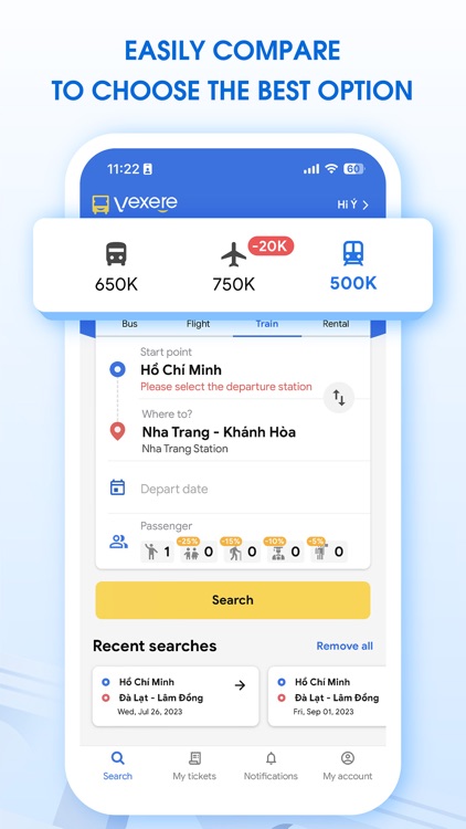 Vexere: Book Bus Flight Train