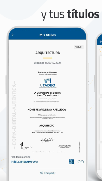 Utadeo Título Electrónico Screenshot