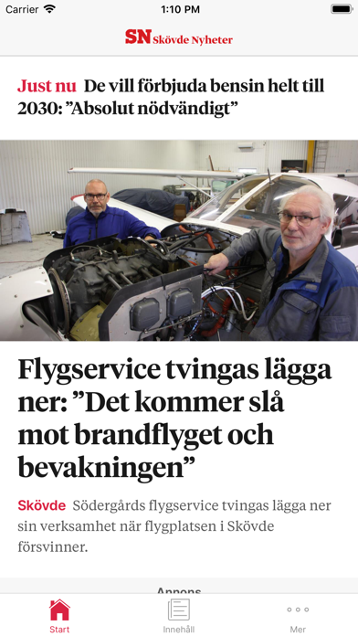 Skövde Nyheter Screenshot