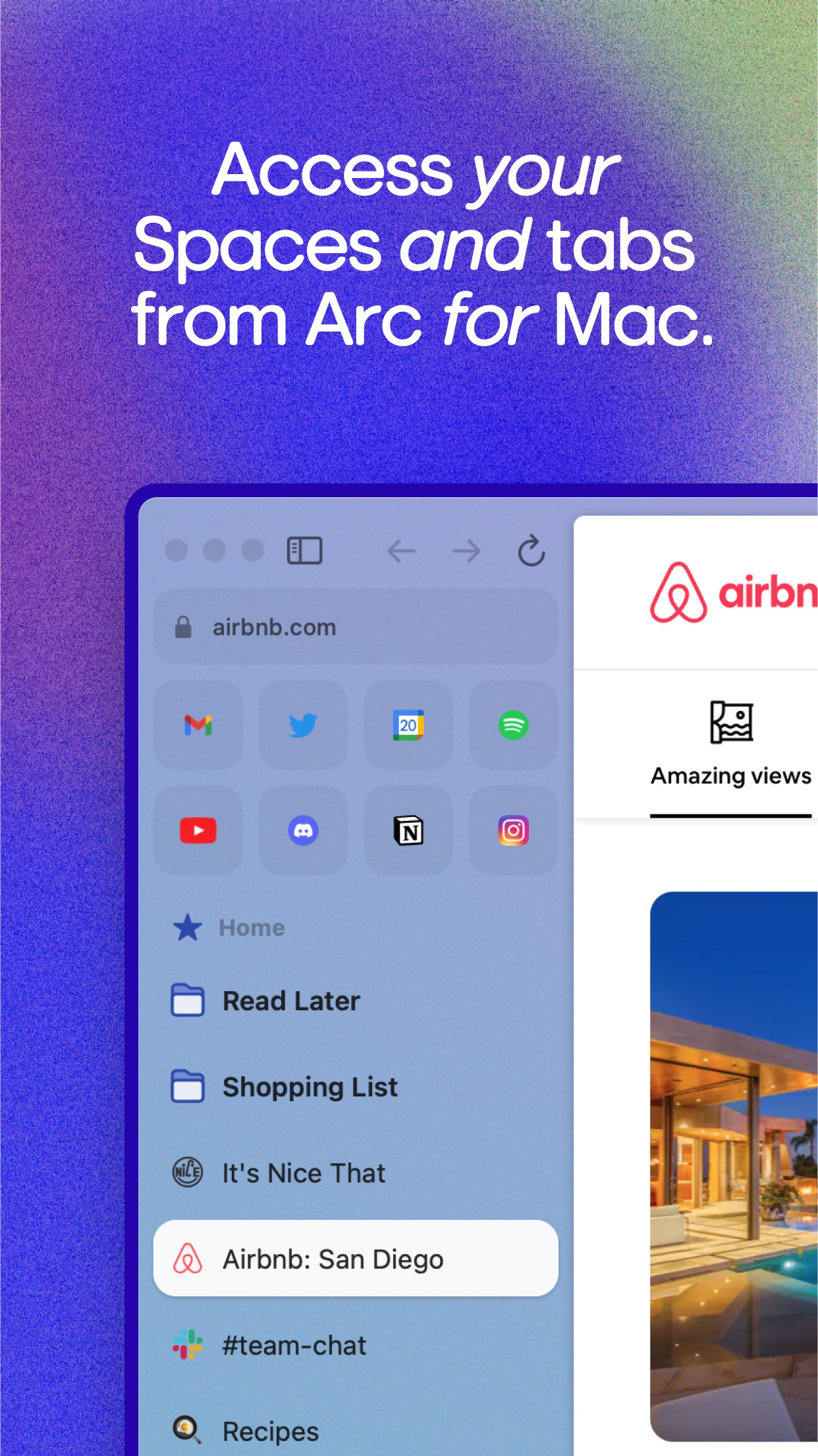 Screenshot do app Sidebar Sync for Arc Members