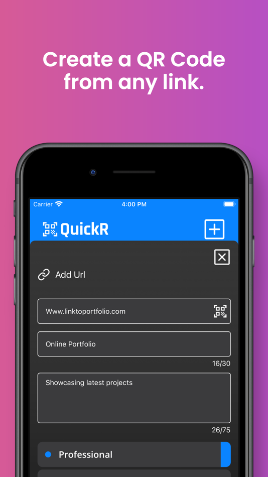 #2. QuickR - QR Code Wallet (iOS) Podle: Daniel Hernandez Sanchez