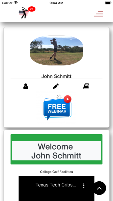 collegeGolf Screenshot