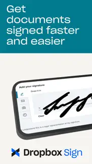 dropbox sign: sign & fill docs iphone screenshot 1
